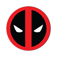 Sticker Marvel Comics Deadpool Logo