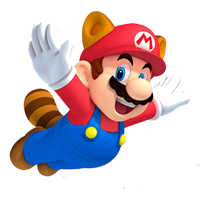 Stickers Mario Ecureuil